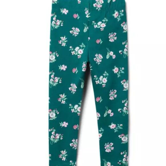 Janie and Jack 100048351 The Everyday Legging - emerald eyes floral NWT 12-18 m - Picture 2 of 6